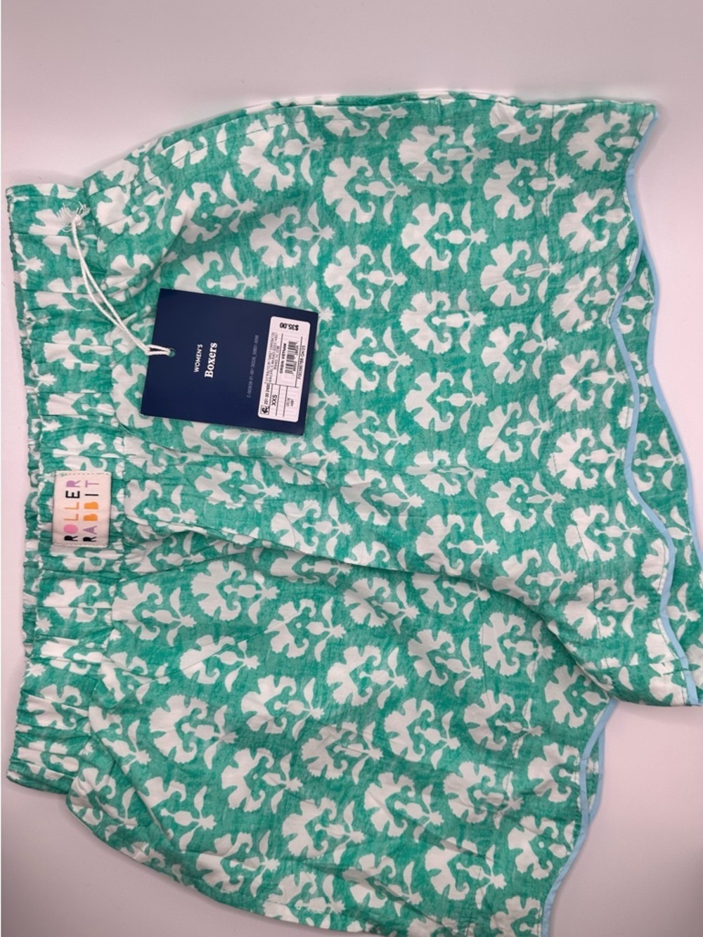 Roller Rabbit Aqua Patterned Shorts - Picture 7 of 8